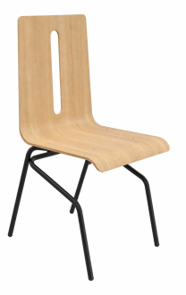 CHAISE Wood ast métal
